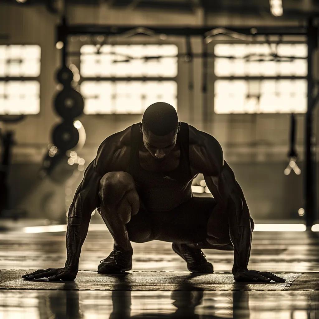 Athlete stretching post-workout, symbolizing muscle repair and recovery